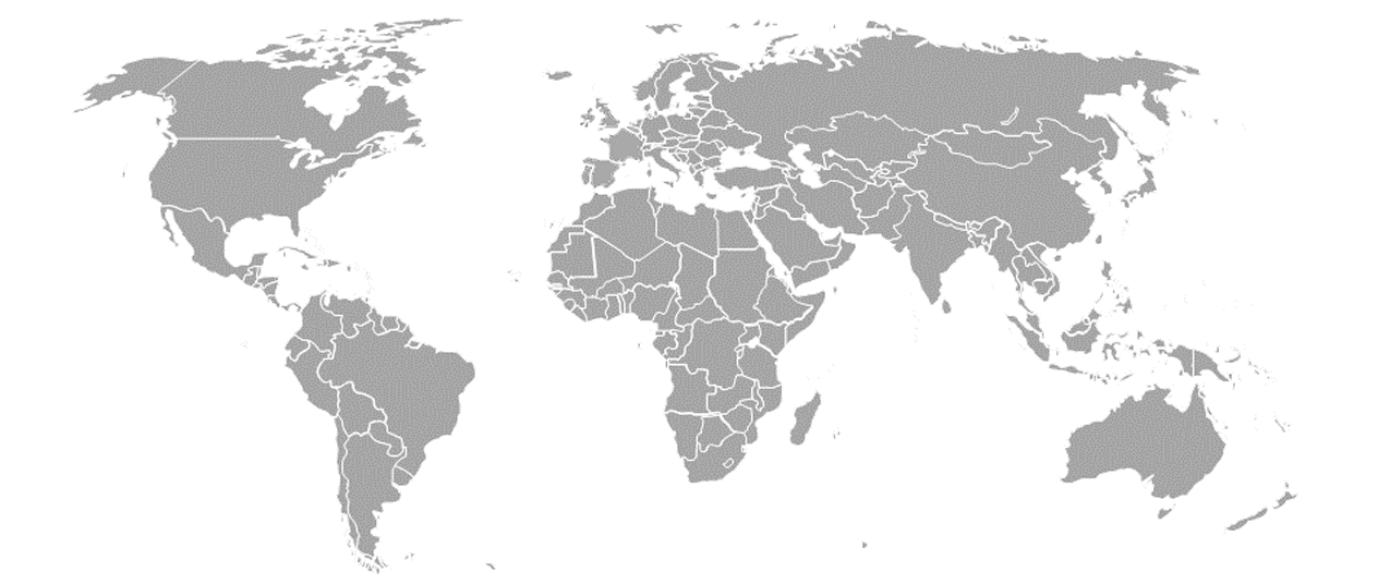 mapa paises donde BYG exporta